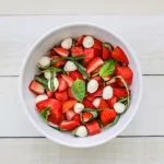 Strawberry Watermelon Caprese Salad